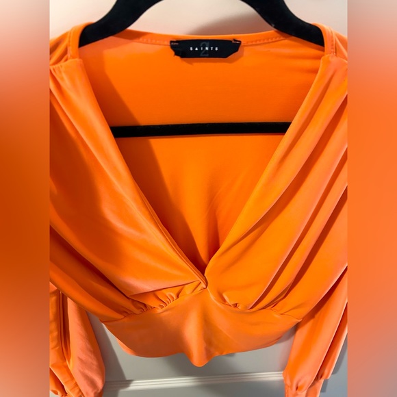 Bright orange 2 Saints top - Picture 4 of 8